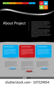 Plantilla empresarial moderna del sitio web