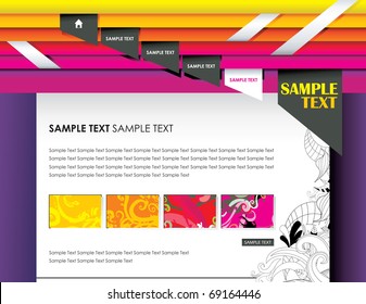 website modern vector template