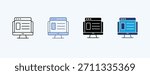 Website Multiple Icon Illustration Vector