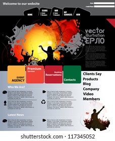Website music template