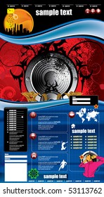 Website music template