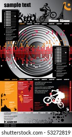Plantilla de música de sitios web
