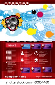 Website-Musikvorlage