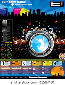 Website music template
