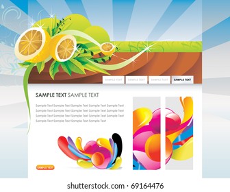 website nature vector template