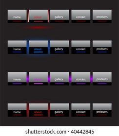 Website navigation buttons