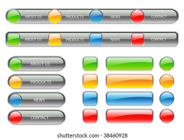 website navigation buttons-easy to edit