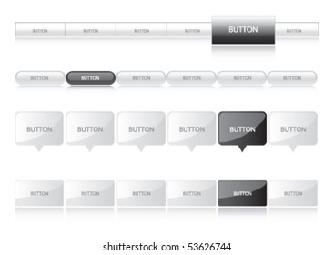 Website Navigation Templates - black and silver