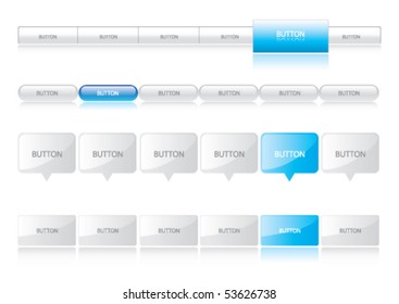 Website Navigation Templates - blue