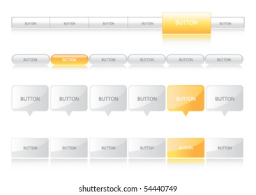 Website Navigation Templates - yellow bar.