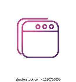 website network social media icon line