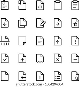 Website office vector icon pack on white background