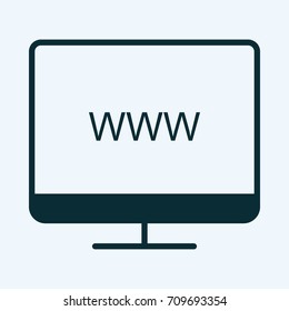 Website on computer screen 