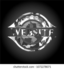  Website on grey camouflaged pattern