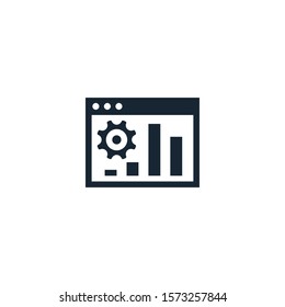 Website optimization creative icon. filled simple illustration. From digital marketing icons collection. Isolated Website optimization sign on white background