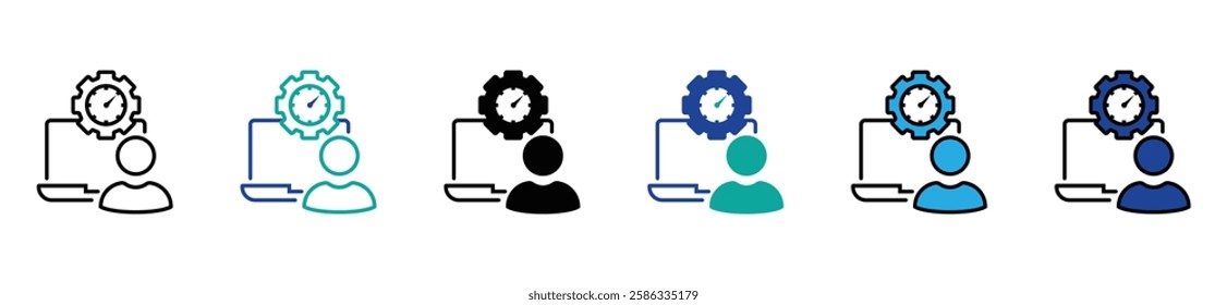 website optimization icon in different style vector illustration. two colored and black website optimization vector icons designed in filled, outline, line and stroke style can be used for web,