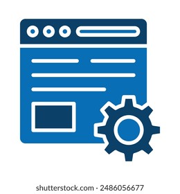 Website Optimization icon line vector illustration