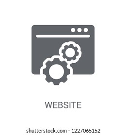 Website Optimization icon. Trendy Website Optimization logo concept on white background from Technology collection. Suitable for use on web apps, mobile apps and print media.