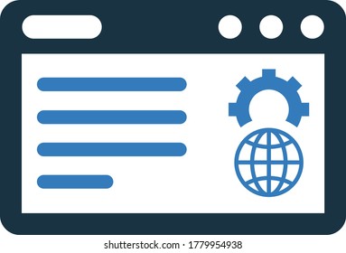 Website Optimization icon / vector graphics