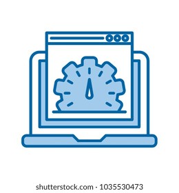 Website optimization vector icon