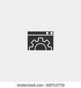 Website optimization vector icon illustration sign