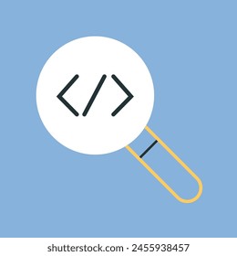website. page. a computer. work. settings. sheet. bug. file. pin. blue background. programming. write code. code. programmer. we work with the code. we are writing a program. The icon is flat.