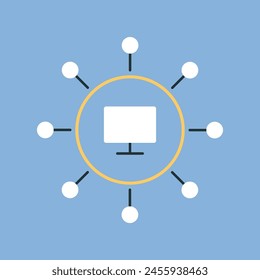 website. page. a computer. work. settings. sheet. bug. file. pin. blue background. programming. write code. code. programmer. we work with the code. we are writing a program. The icon is flat.