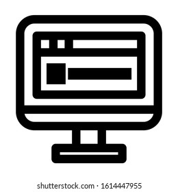 website page icon isolated sign symbol vector illustration - high quality black style vector icons
