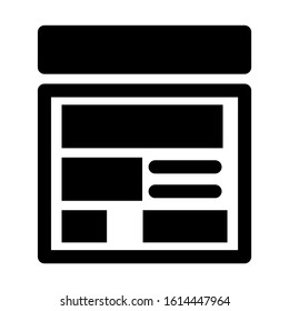 website page icon isolated sign symbol vector illustration - high quality black style vector icons

