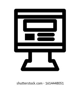 website page icon isolated sign symbol vector illustration - high quality black style vector icons
