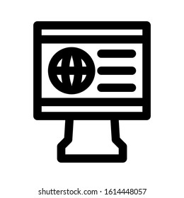 website page icon isolated sign symbol vector illustration - high quality black style vector icons
