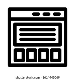 website page icon isolated sign symbol vector illustration - high quality black style vector icons
