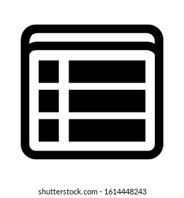 website page icon isolated sign symbol vector illustration - high quality black style vector icons
