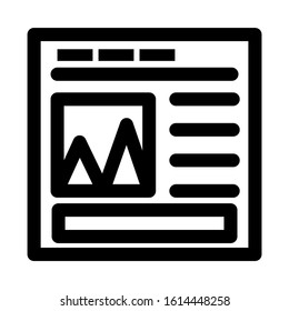 website page icon isolated sign symbol vector illustration - high quality black style vector icons

