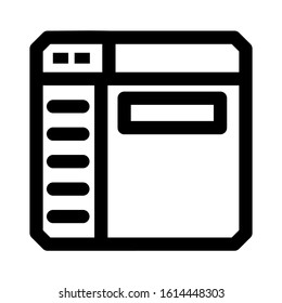 website page icon isolated sign symbol vector illustration - high quality black style vector icons
