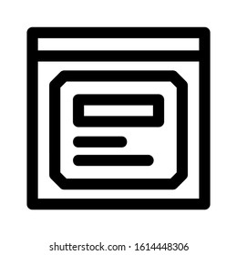 website page icon isolated sign symbol vector illustration - high quality black style vector icons
