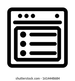 website page icon isolated sign symbol vector illustration - high quality black style vector icons
