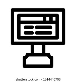 website page icon isolated sign symbol vector illustration - high quality black style vector icons
