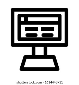 website page icon isolated sign symbol vector illustration - high quality black style vector icons
