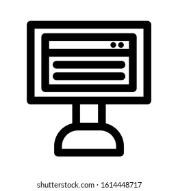 website page icon isolated sign symbol vector illustration - high quality black style vector icons

