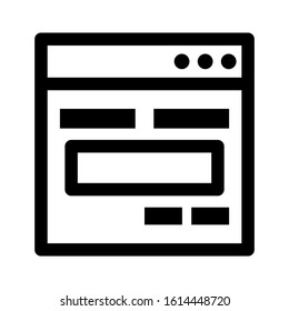 website page icon isolated sign symbol vector illustration - high quality black style vector icons
