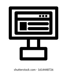website page icon isolated sign symbol vector illustration - high quality black style vector icons
