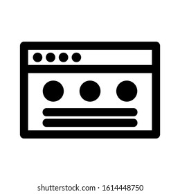 website page icon isolated sign symbol vector illustration - high quality black style vector icons
