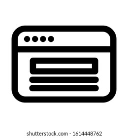 website page icon isolated sign symbol vector illustration - high quality black style vector icons
