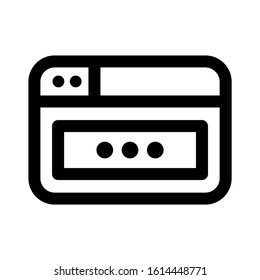 website page icon isolated sign symbol vector illustration - high quality black style vector icons
