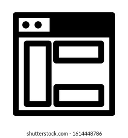 website page icon isolated sign symbol vector illustration - high quality black style vector icons
