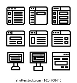 website page icon isolated sign symbol vector illustration - Collection of high quality black style vector icons
