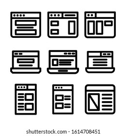 website page icon isolated sign symbol vector illustration - Collection of high quality black style vector icons
