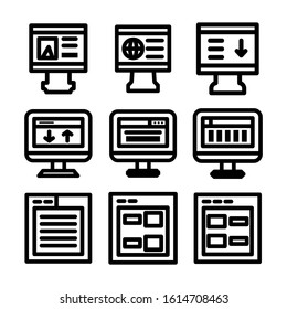 website page icon isolated sign symbol vector illustration - Collection of high quality black style vector icons
