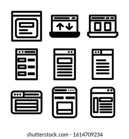 website page icon isolated sign symbol vector illustration - Collection of high quality black style vector icons
